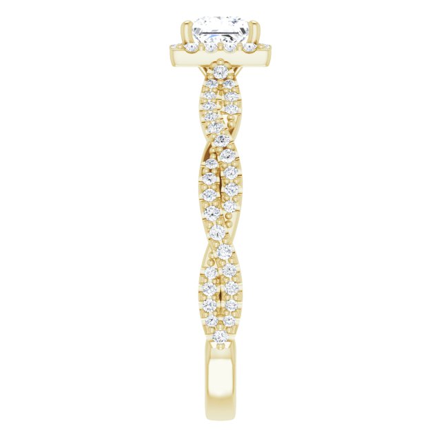square-18K Yellow gold