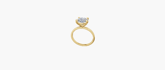 Traditional Solitaire Classic 4 Prong Round 1 ct ring