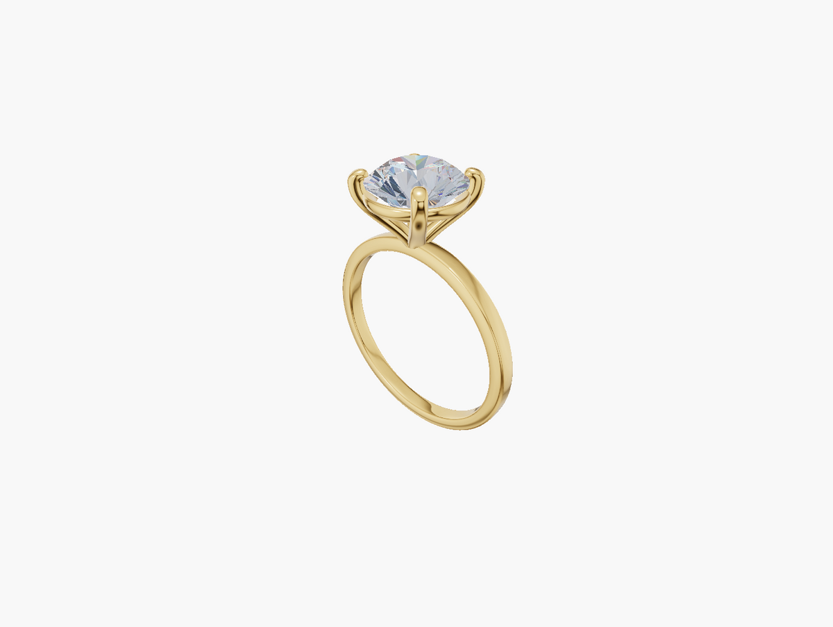 Solitaire Classic 4 Prong Round 1 ct ring
