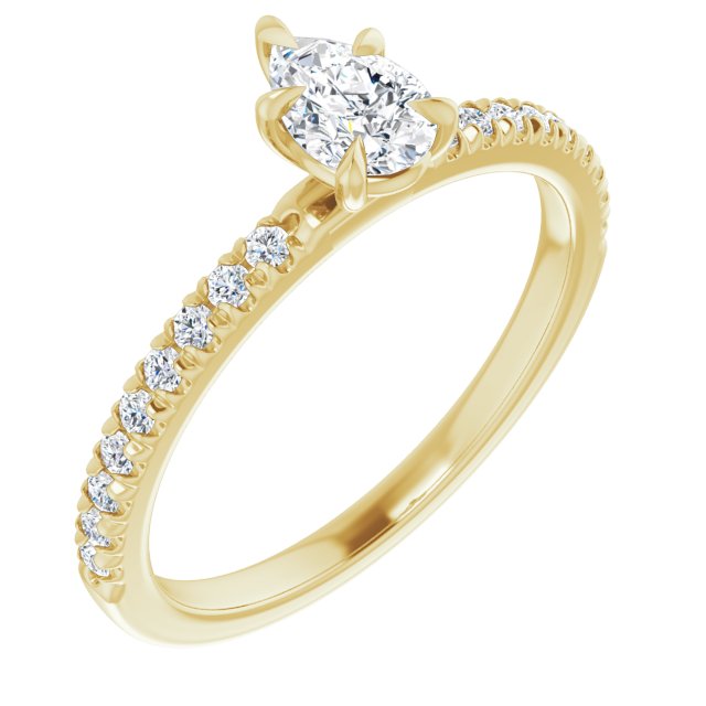 pear-14K Yellow gold