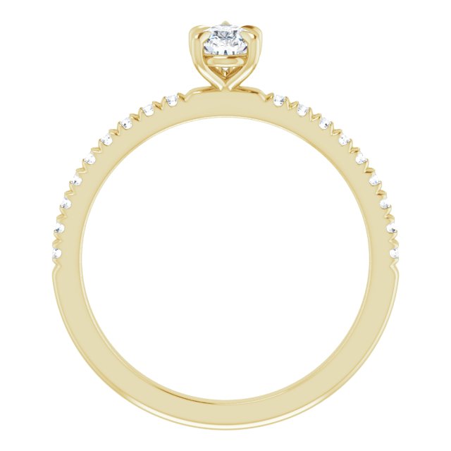 pear-10K Yellow gold