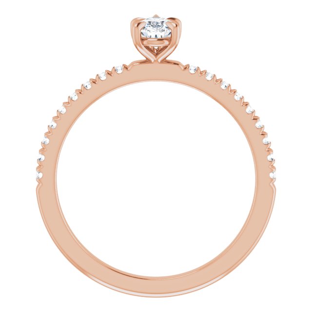 pear-18K Rose gold