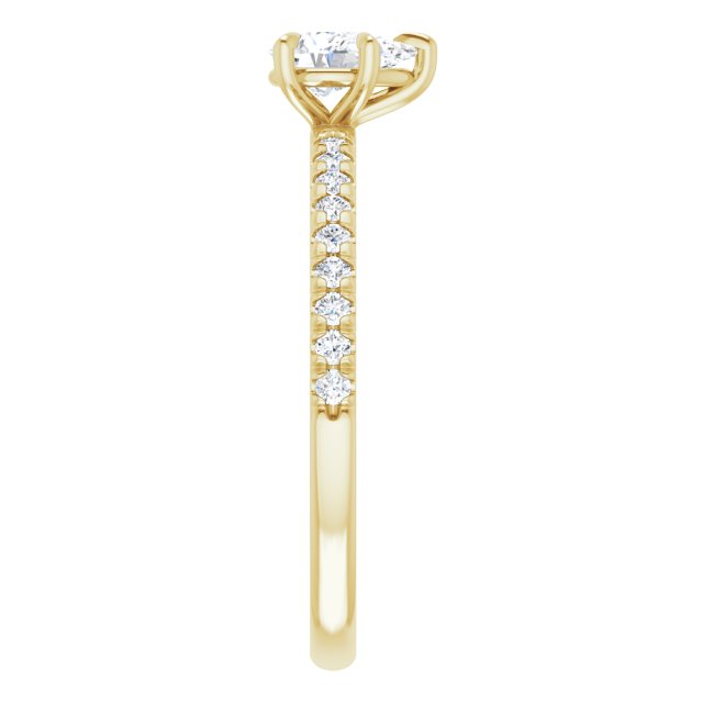 pear-18K Yellow gold