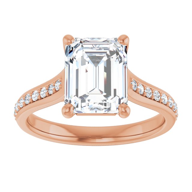emerald-10K Rose gold