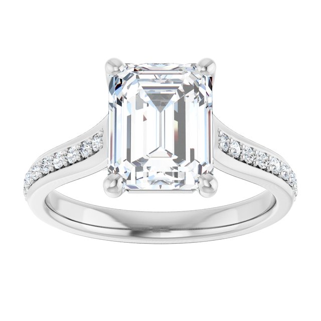 emerald-14K White gold