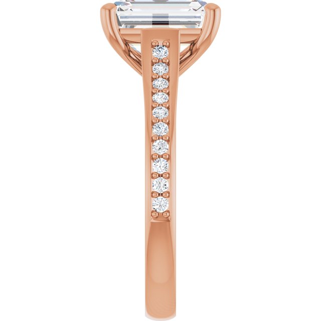 emerald-10K Rose gold