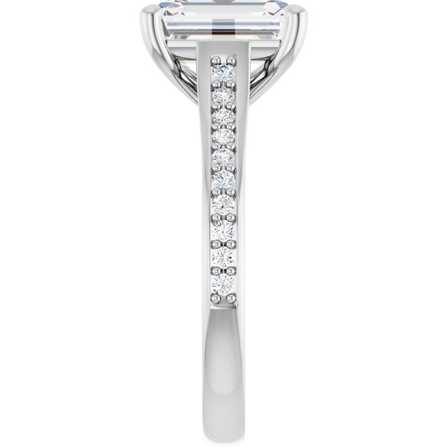 emerald-14K White gold