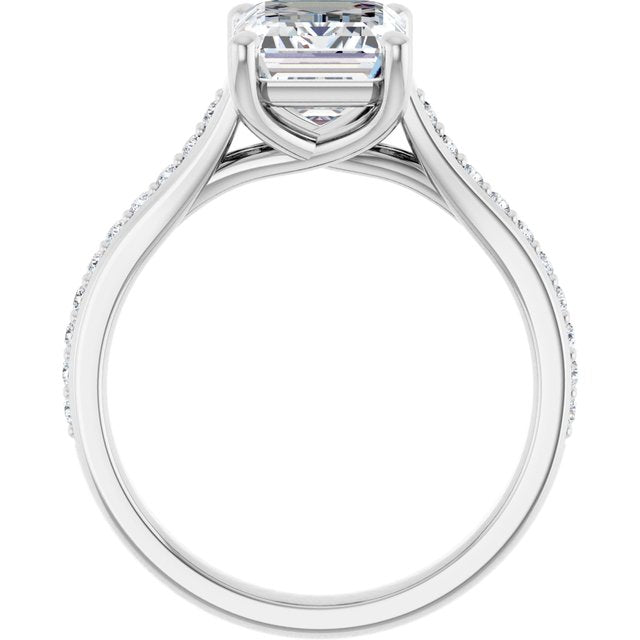 emerald-18K White gold