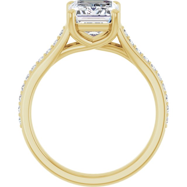 emerald-18K Yellow gold