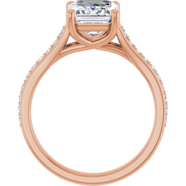 emerald-18K Rose gold