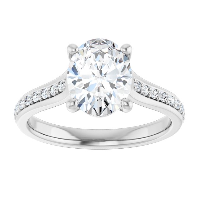 oval-10K White gold