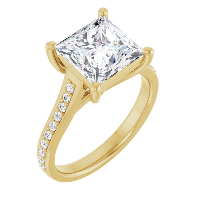 square-18K Yellow gold