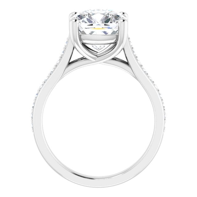 cushion-10K White gold