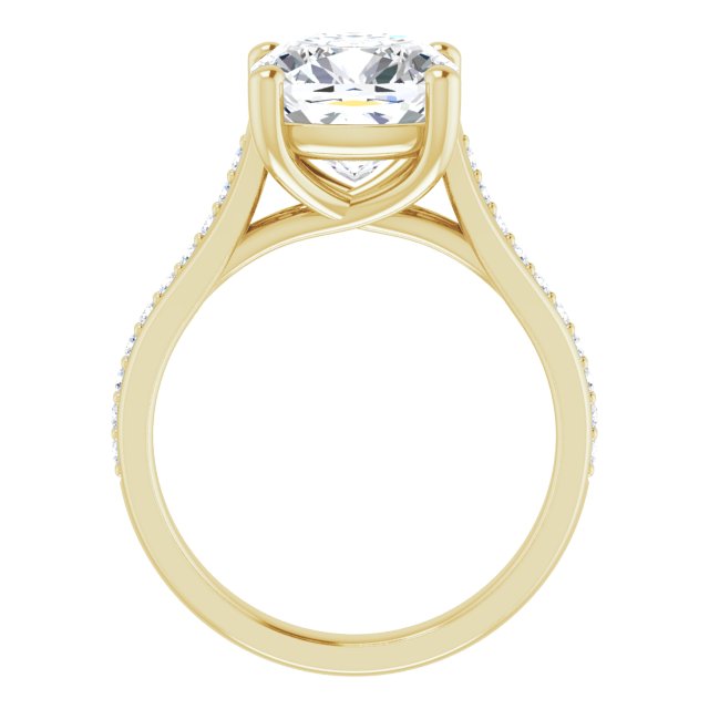 cushion-10K Yellow gold