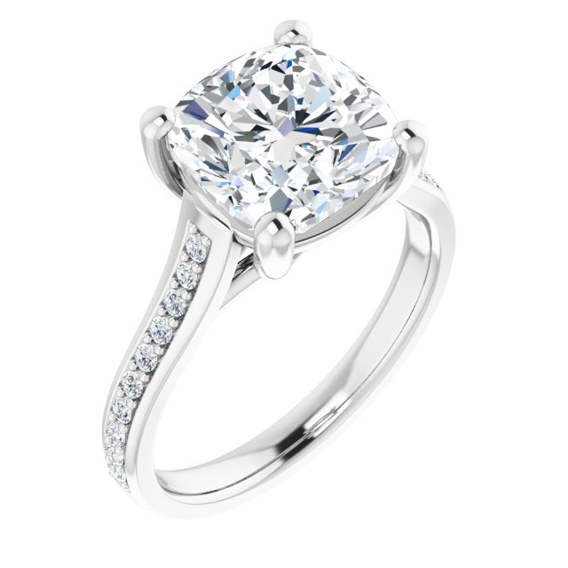 cushion-10K White gold