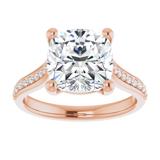 cushion-18K Rose gold