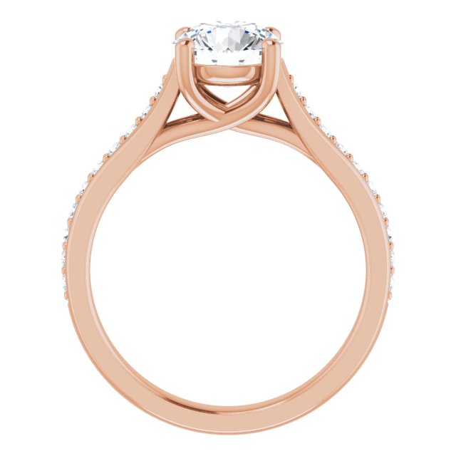 round-14K Rose gold