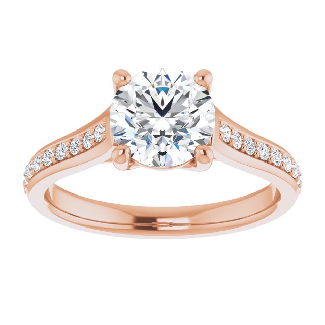 round-14K Rose gold