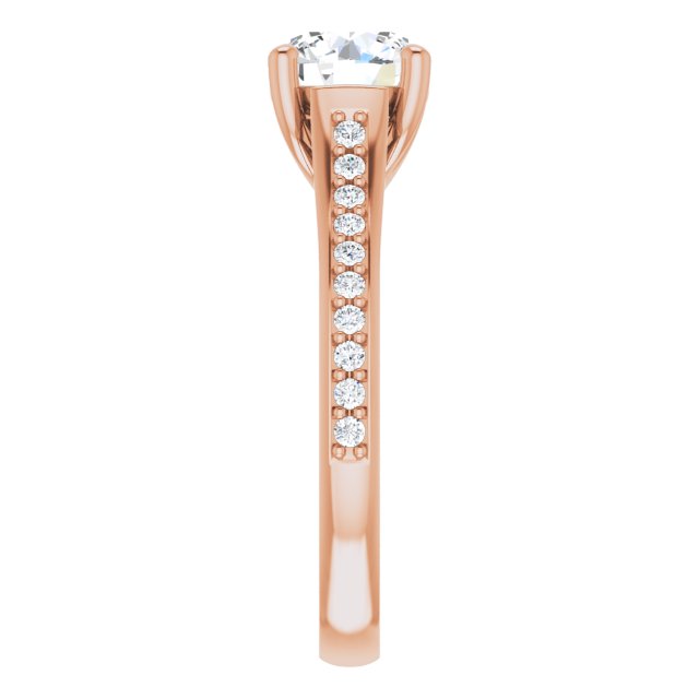 round-14K Rose gold