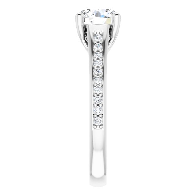 round-14K White gold
