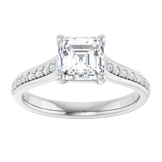 asscher-14K White gold