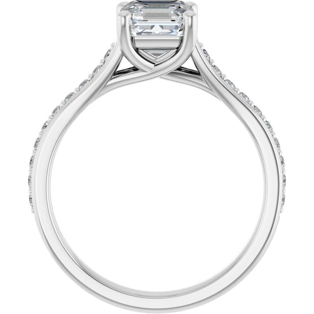 asscher-14K White gold