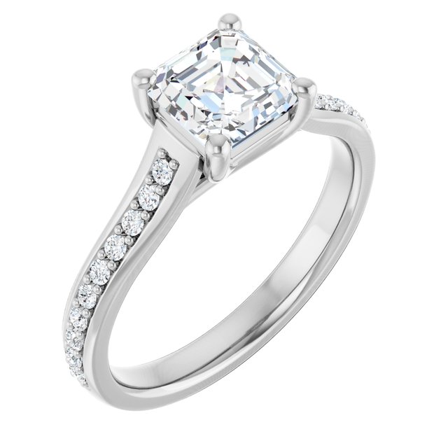 asscher-18K White gold