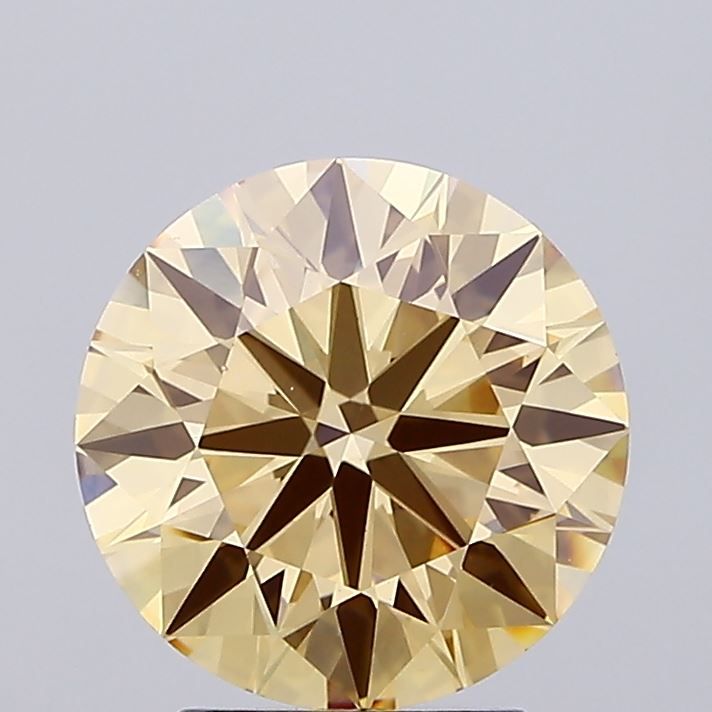 3.00 Carat Yellow VS1 Round Diamond