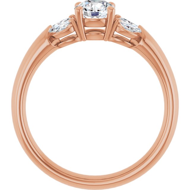 round-18K Rose gold