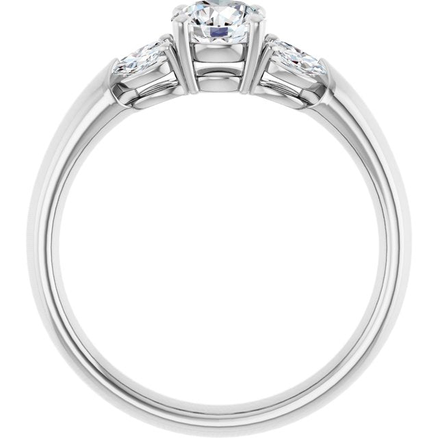 round-14K White gold
