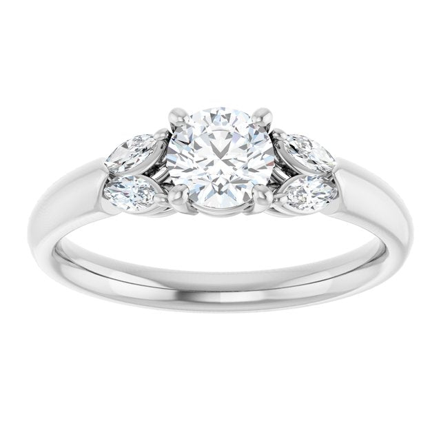 round-10K White gold
