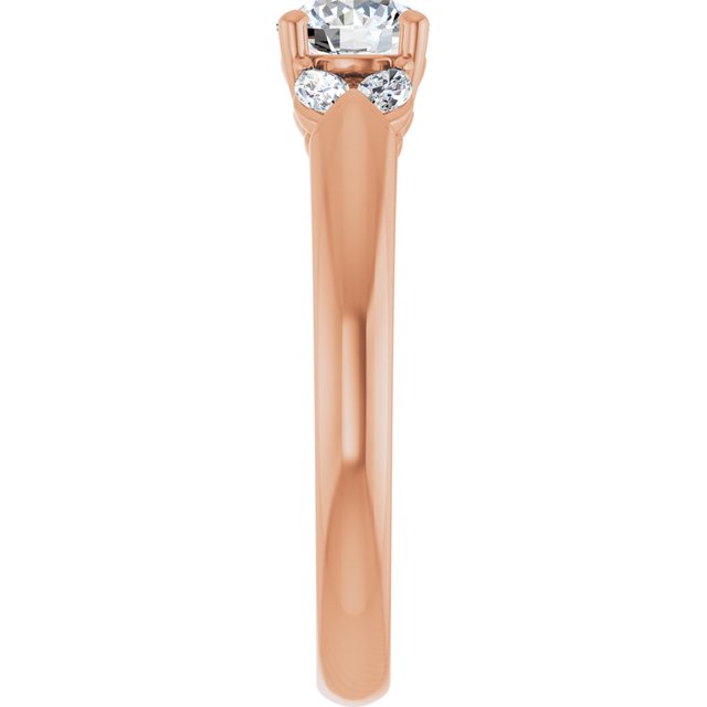 round-14K Rose gold