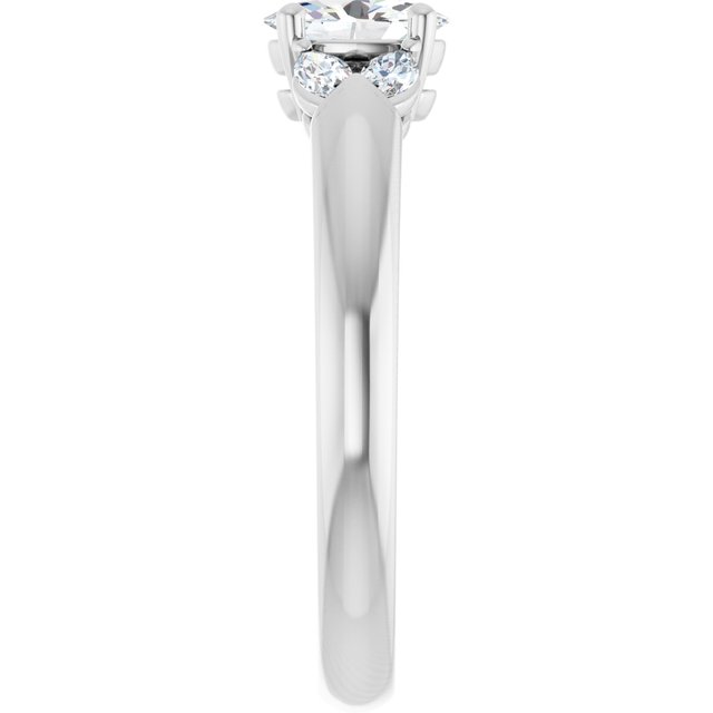 oval-10K White gold