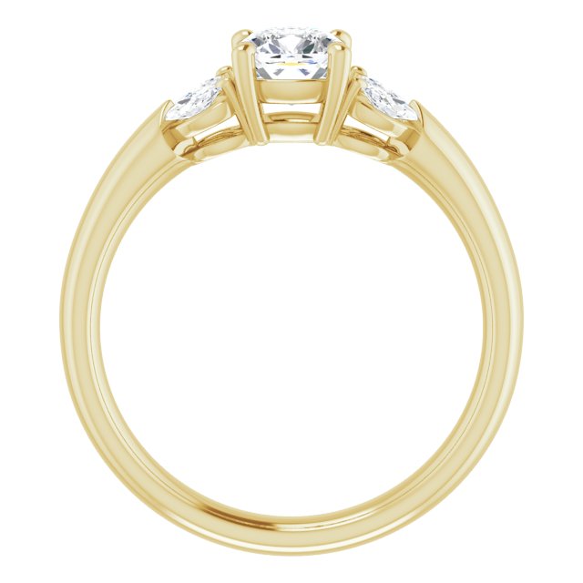 cushion-10K Yellow gold