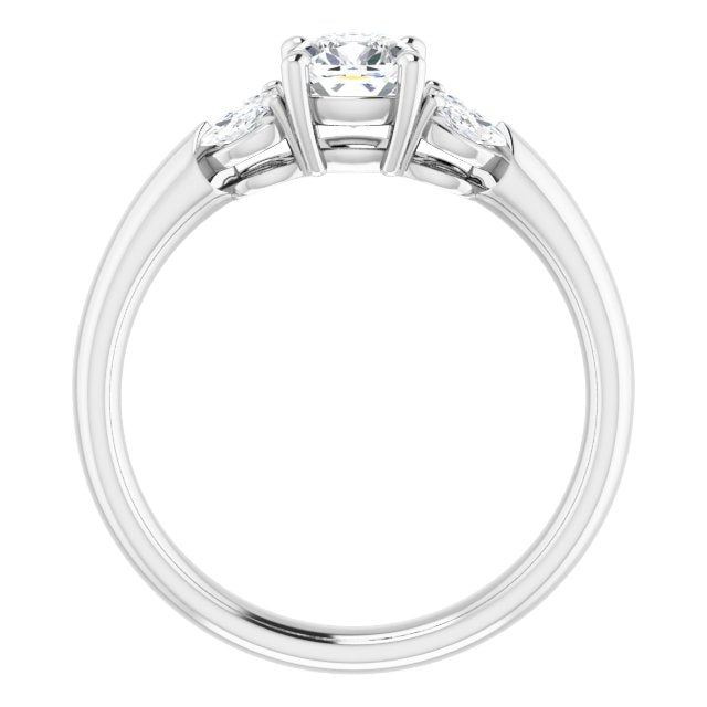 cushion-18K White gold