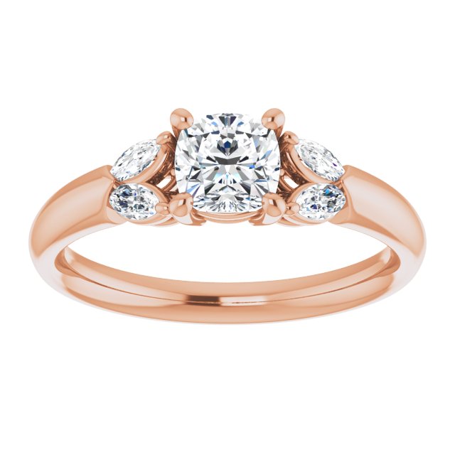 cushion-18K Rose gold
