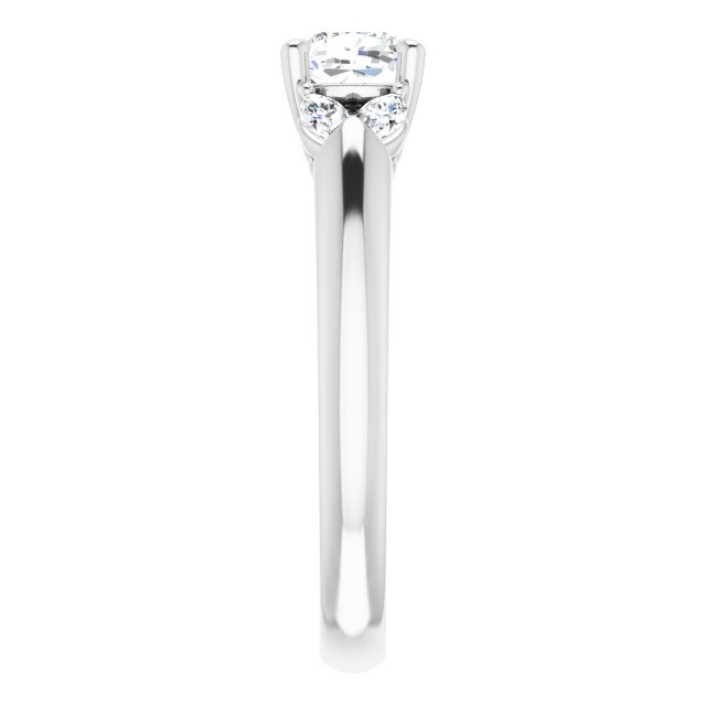 cushion-14K White gold