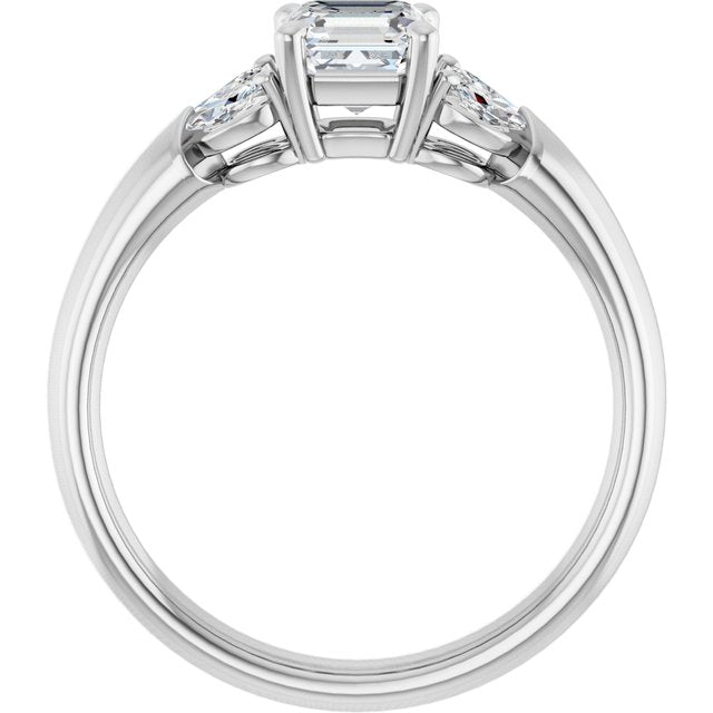 asscher-18K White gold