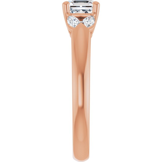 asscher-14K Rose gold