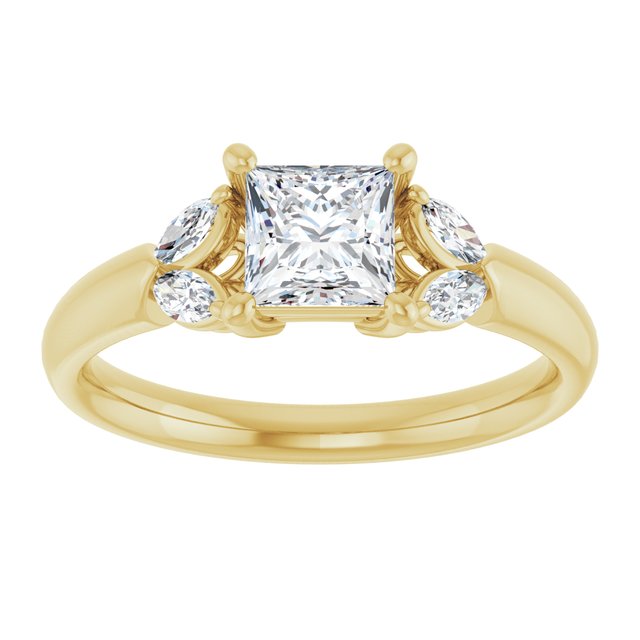 square-14K Yellow gold