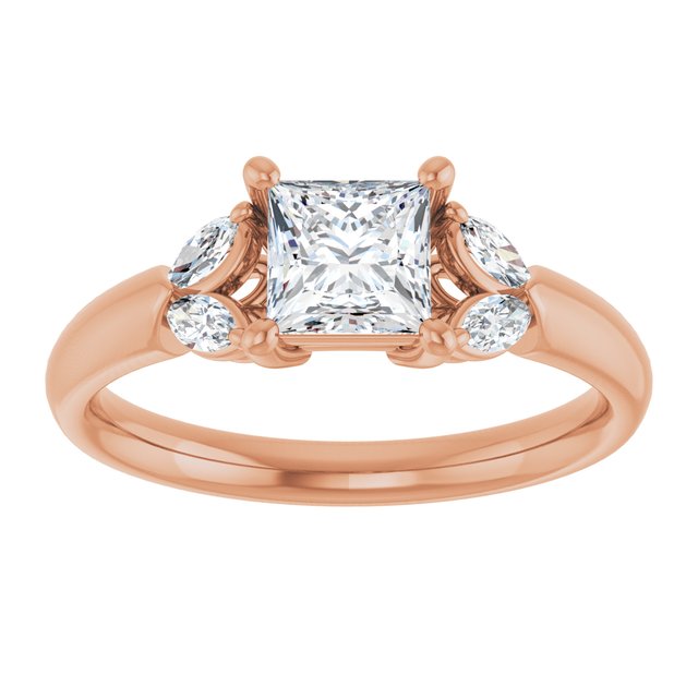 square-18K Rose gold