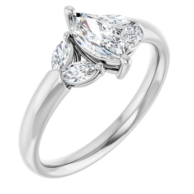 marquise-14K White gold