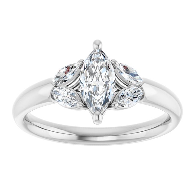 marquise-14K White gold