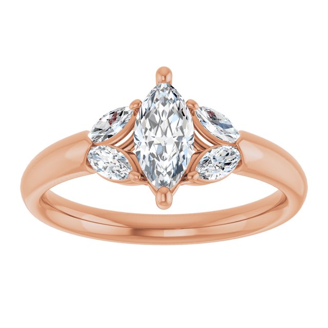 marquise-18K Rose gold