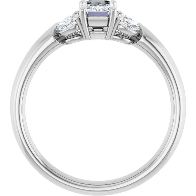 emerald-10K White gold