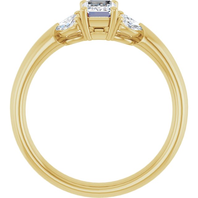 emerald-18K Yellow gold