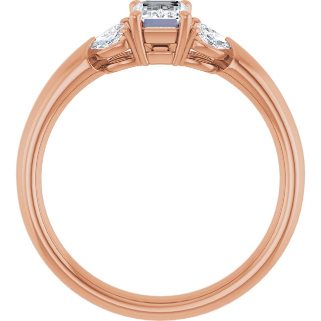 emerald-18K Rose gold