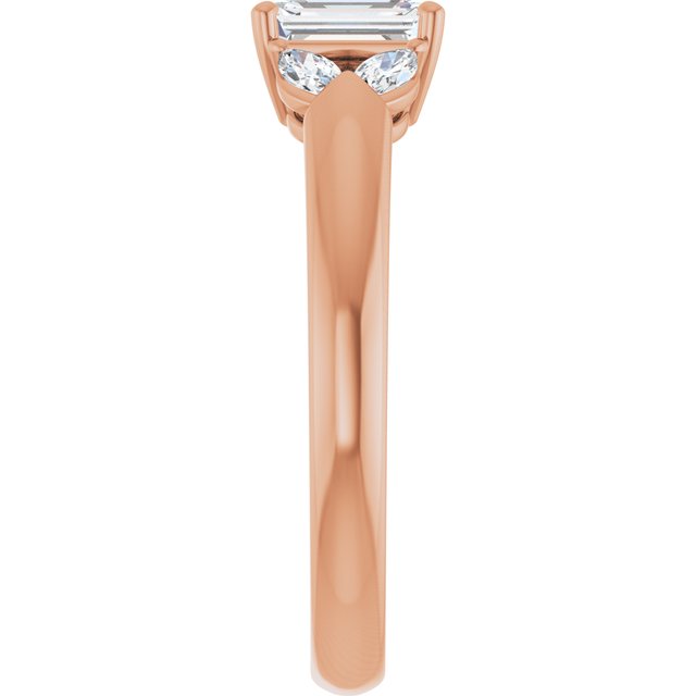 emerald-14K Rose gold