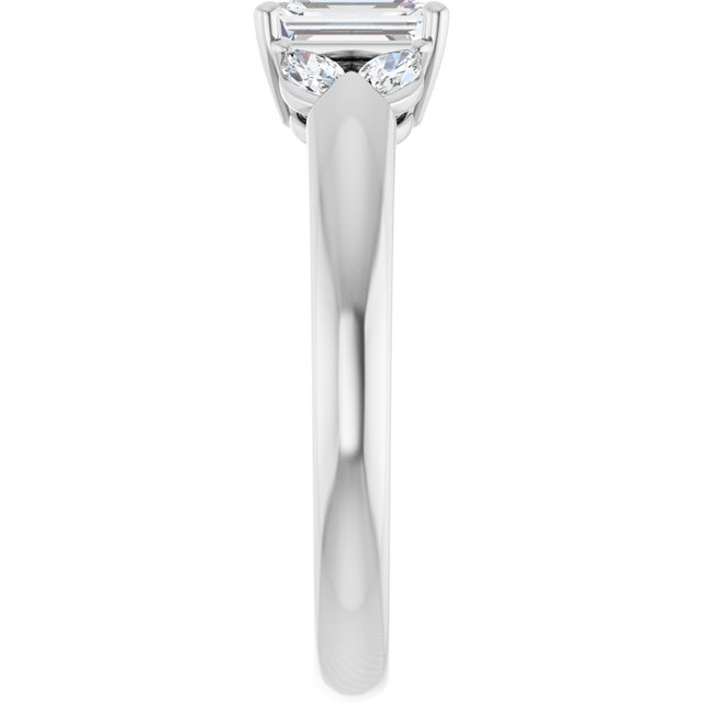 emerald-10K White gold