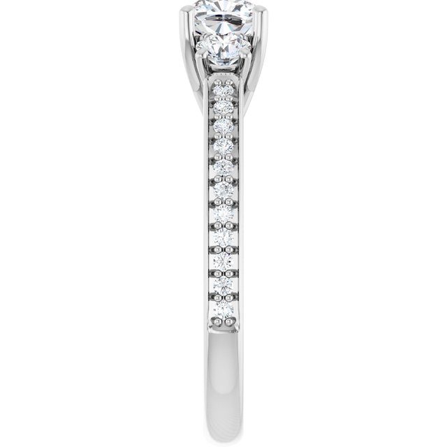 cushion-14K White gold